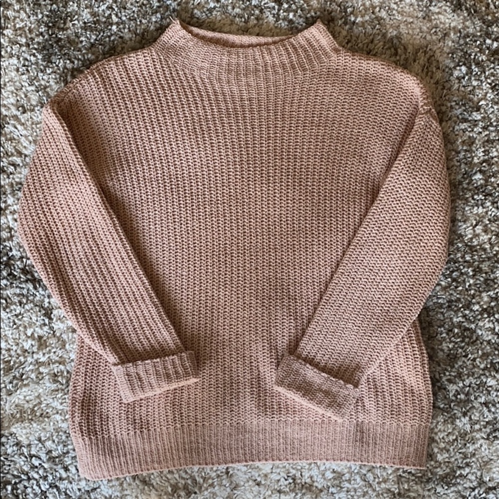blush pink sweater